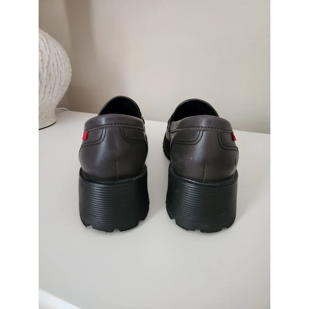 Marc Joseph New York Camden Street Women's Penny Loafers chunky block heel Sz 8